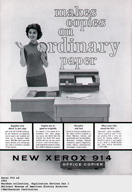Xerox 914 Cribsa Barcelona Historia A3 A4 Xerox, la primera fotocopiadora de la historia